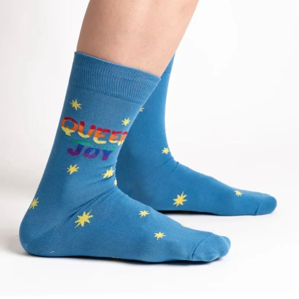 NWT Sock It To Me Queer Joy crew socks - Picture 3 of 7